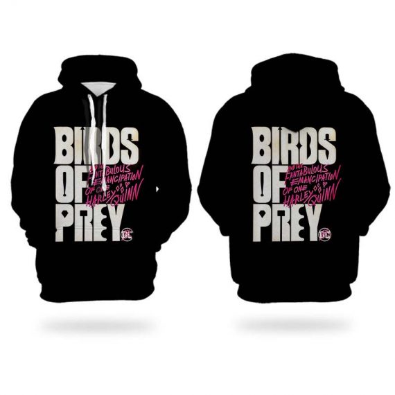 birds of prey hoodies black pullover sweatshirt