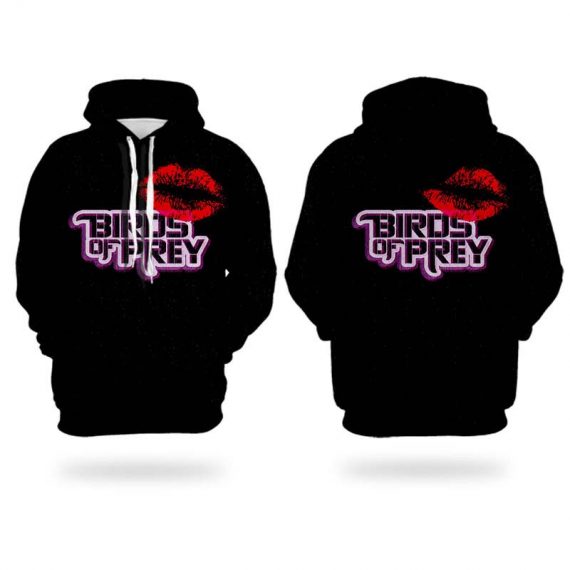 birds of prey hoodies black pullover sweatshirt