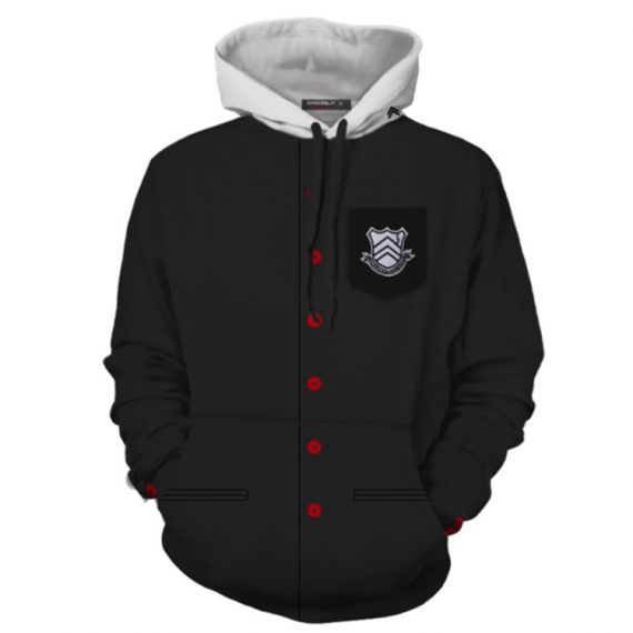 adult black pullover sweatshirt persona 5 hoodie