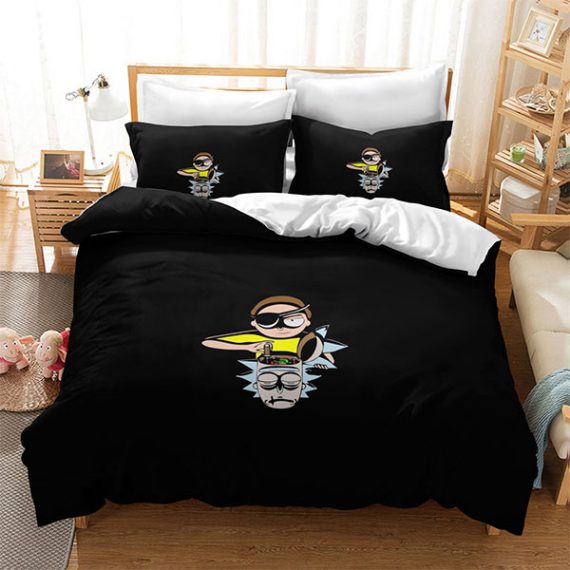 3 pcs rick and morty bed set
