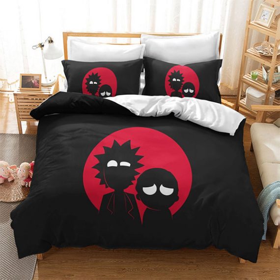 3 pcs rick and morty bed set