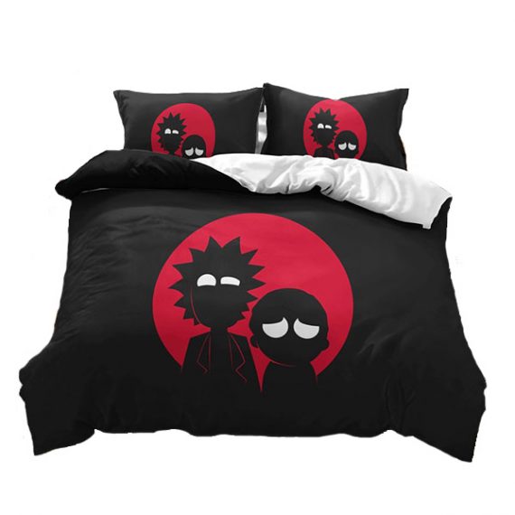 3 pcs rick and morty bed set