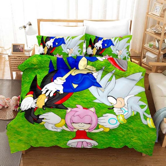 Sonic Comforter 3Pcs Duvet Cover