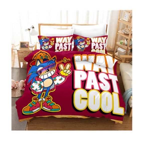 Sonic Bed Set 3D Print Three Pieces Comforter