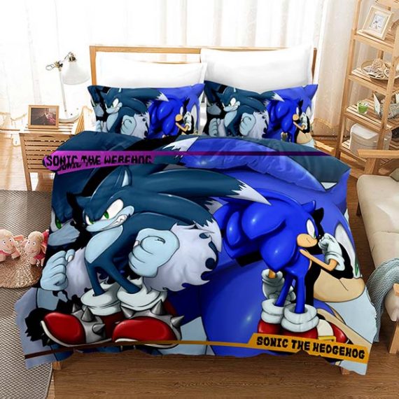 Sonic Bed Comforter Set 3D Style
