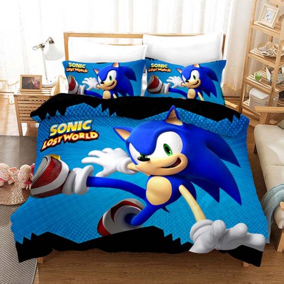 Sonic Bed Set 3D Style Comforter