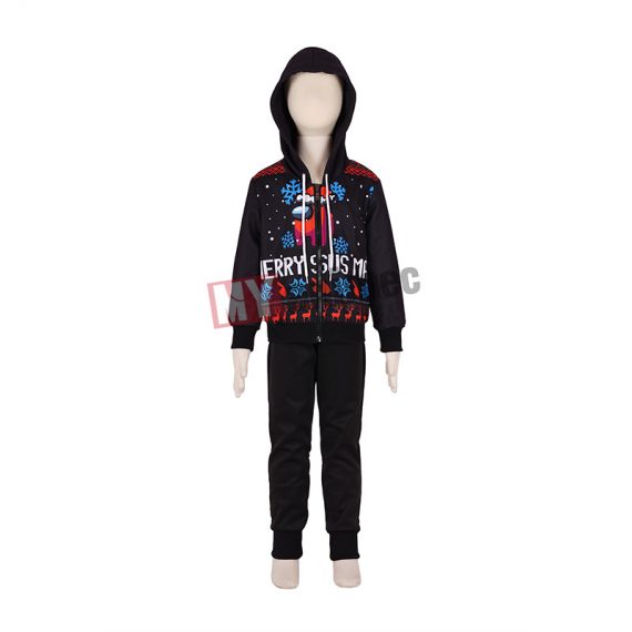 Kids Christmas Among Us Hoodies Suit