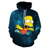 anime bart simpson hoodies adult camo sweatshirt