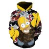 adult pullover sweatshirt anime the simpson hoodies