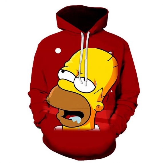 anime 3d style the simpson hoodies for mens