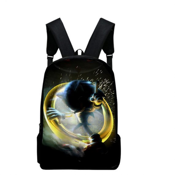 Cool Sonic Backpack Hedgehog School Bag