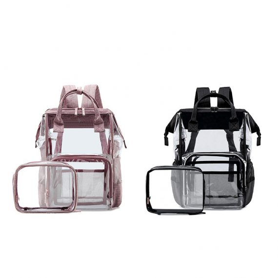 Clear Travel Baby Diaper Bag Backpack