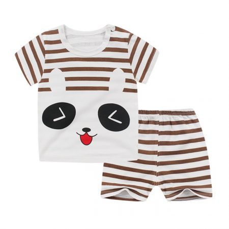Toddlers Cute Panda T Shirt Set