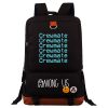 Hot Game Among Us Blue Text Printing Backpack School Bag