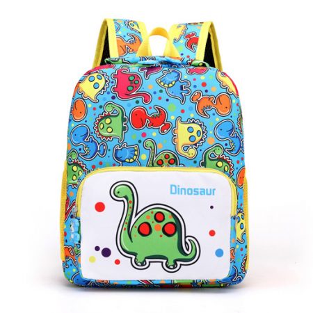 Blue Boys And Girls Dinosaur Schoolbag