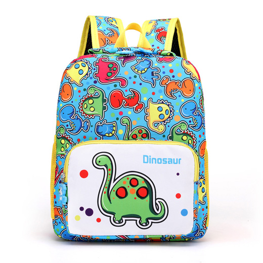 Blue Boys And Girls Dinosaur Schoolbag