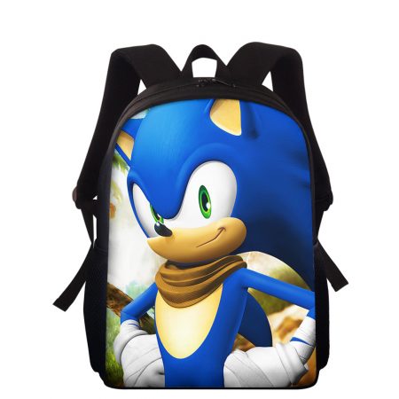 Hot New Boy Girl Sonic Blue Backpack Shoulder Bag