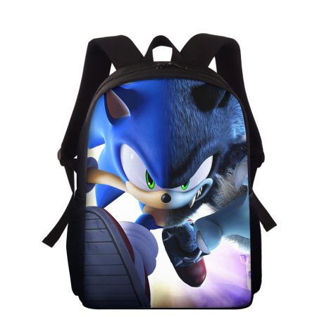 New Boy Girl Sonic Blue Backpack Shoulder Bag