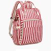 Red Striped Baby Diaper Backpack Bookbag
