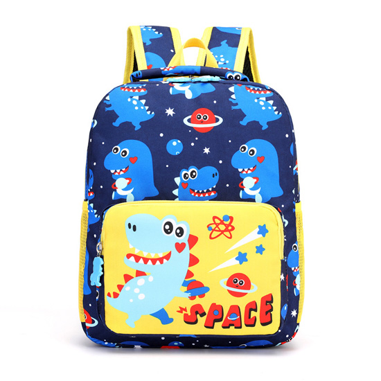 Preschool Toddlers Dinosaur Navy Blue Backpack
