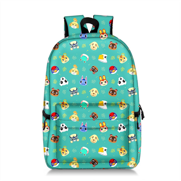 Green Cute Animal Crossing Backpack MYanimec