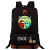 New Among Us Red Blue Printing Backpack School Bag