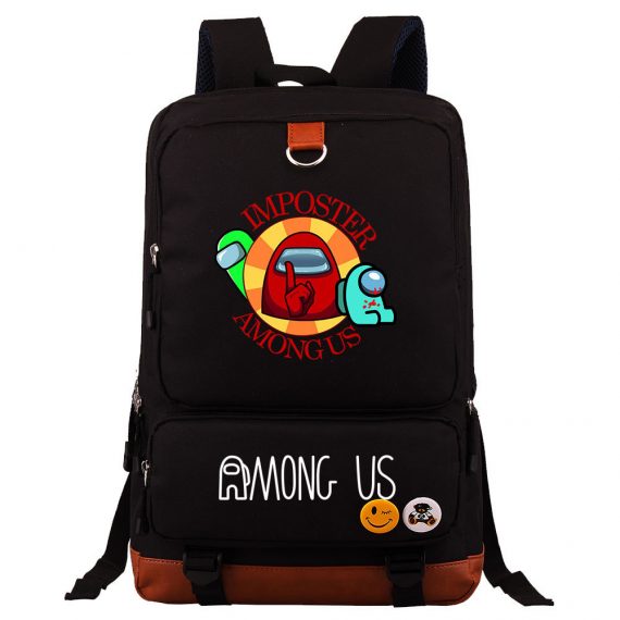 New Among Us Red Printing Backpack School Bag MYanimec