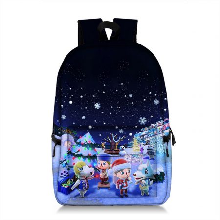 Blue Animal Crossing Travel Backpack Rucksacks