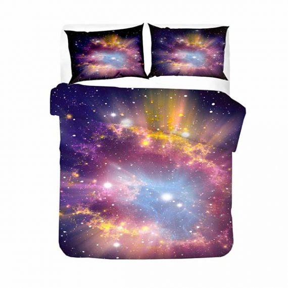 Printing Soft Bed Set Galaxy Duvet Cover