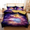 Printing Soft Bed Set Galaxy Duvet Cover