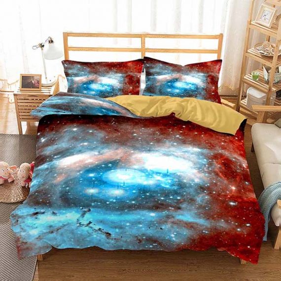 Printing Soft Bed Set Galaxy Duvet Cover