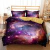 Print Bedding Set 3D Style Galaxy Comforter