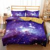Soft Print Comforter Set Galaxy Bedding