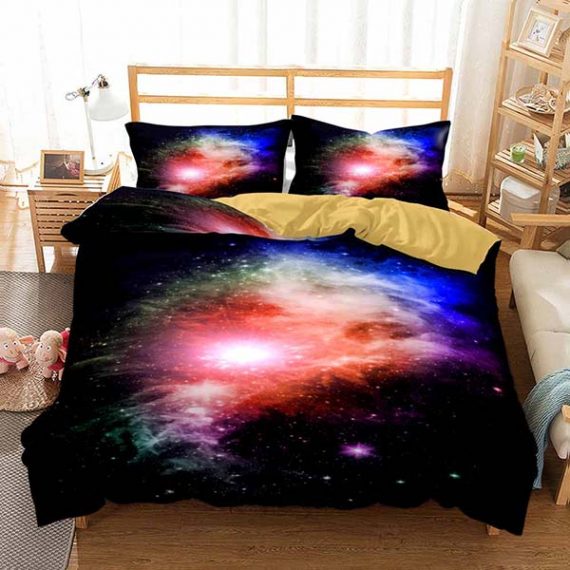 3D Printing Comforter Galaxy Bed Set