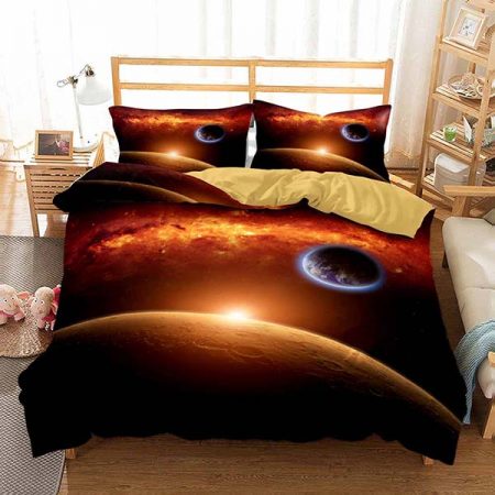 3D Style Galaxy Bedding Set