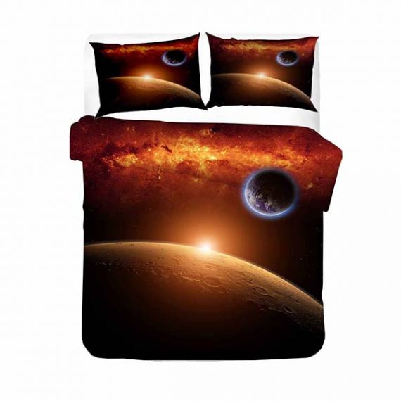 3D Style Galaxy Bedding Set