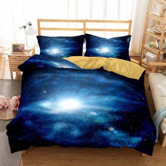 3D Style Galaxy Bedding Set
