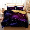 3D Style Soft Galaxy Bedding Set