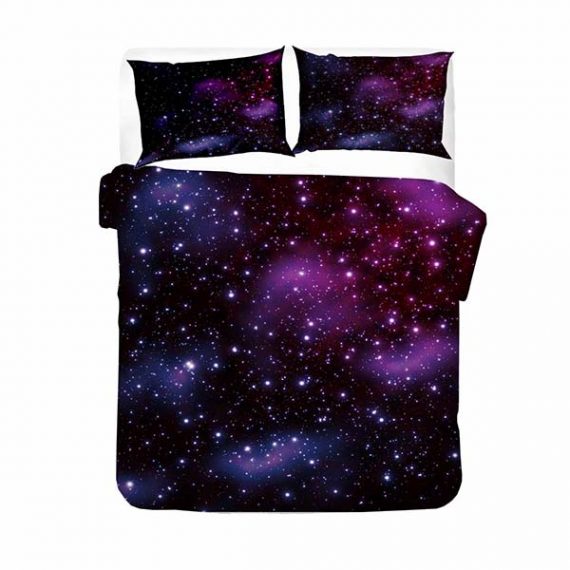3D Style Soft Galaxy Bedding Set