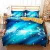 3D Style Soft Galaxy Bedding Set