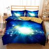 3D Style Comforter Set Print Galaxy Duvet Cover