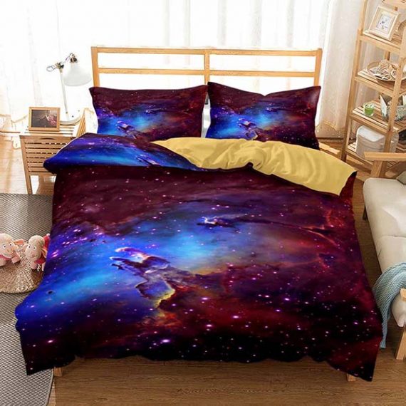 Fashion Printing Comforter Galaxy Bedding Set