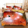 Fashion Printing Bed Sheets Galaxy Bedding Set