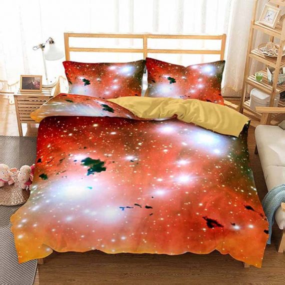 Fashion Printing Bed Sheets Galaxy Bedding Set