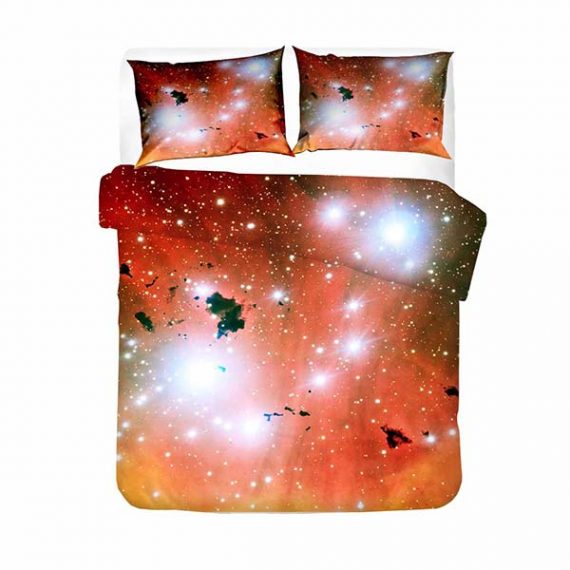 Fashion Printing Bed Sheets Galaxy Bedding Set