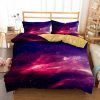 3D Style Galaxy Bedding Set Fashion Printing Comforter