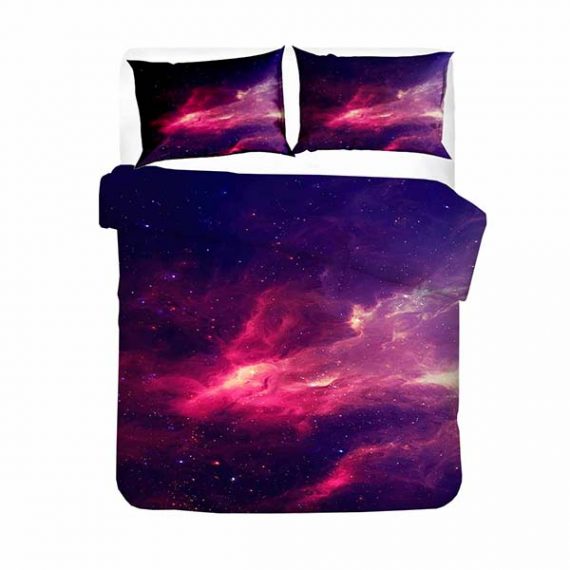 3D Style Galaxy Bedding Set Fashion Printing Comforter