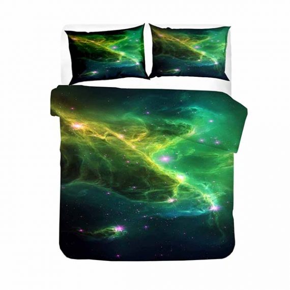 3D Style Galaxy Bedding Set Fashion Printing Comforter