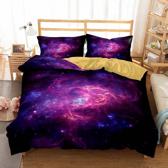 3D Style Galaxy Bed Set Fashion Printing Comforter