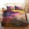 Galaxy Bed Set 3D Style Fashion Colorful Printing Comforter